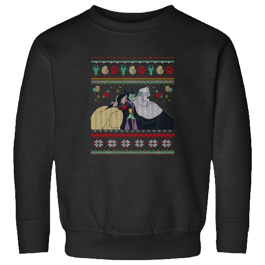 Disney Villains Maleficent Ursula Cruella Christmas Sweater Sweatshirts