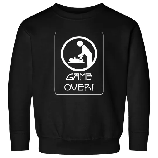 New Dad Game Over, Baby Daddy Parent Sweatshirts