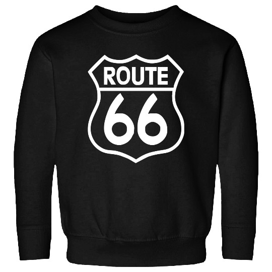 Discover ROUTE 66 stampa BIANCA starda america SPORT Sweatshirts
