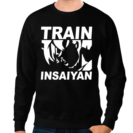 SILVER EDITION TRAIN INSAIYAN DRAGONBALL Z INSANE BODYBUILDING GOKU Sweatshirts