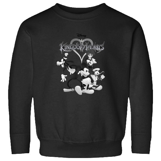 Disney Kingdom Hearts Retro Vintage Bw Sora Disney Crew Sweatshirts