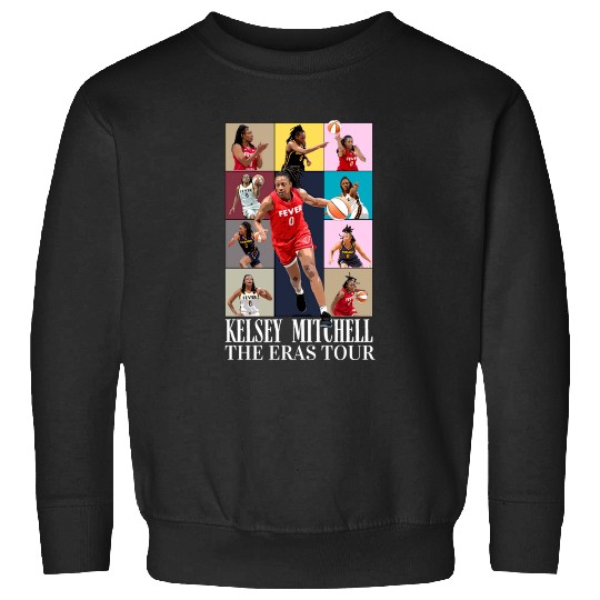 Discover Indiana Kelsey Mitchell 0 The Eras Tour Basketball Cartoon Sweatshirts