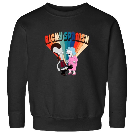 American Dad Ricky Spanish Kicking Old Lady  1: Bobs Burgers Family Shirt, Bobs Burgers Vintage Sweatshirts