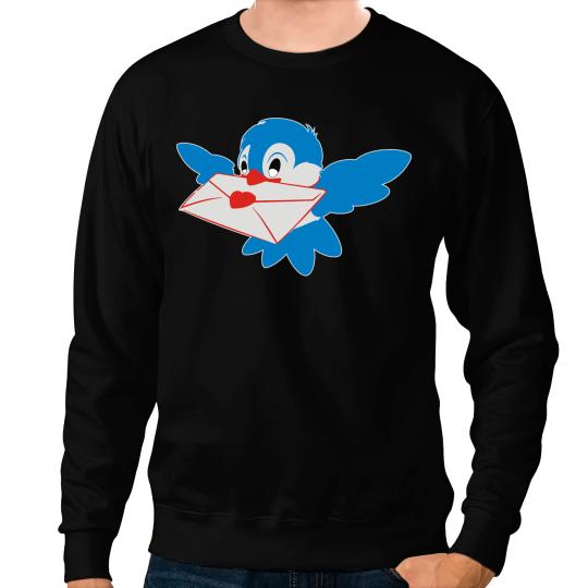 un oiseau et sa declaration damour Sweatshirts