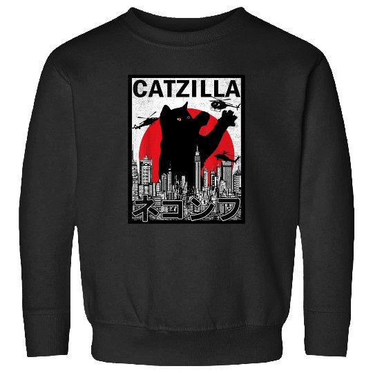 Catzilla Vintage Sunset Poster  : Bobs Burgers Family Shirt, Bobs Burgers Vintage Sweatshirts