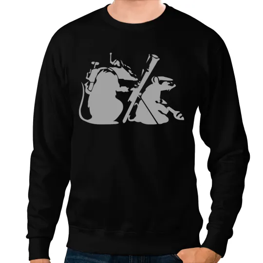 Banksy - guerilla rats Sweatshirts