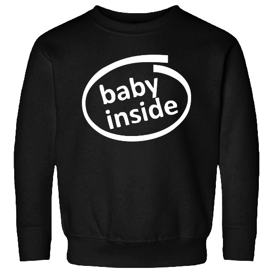 Baby inside Sticker Vinyl Decal Sweatshirts