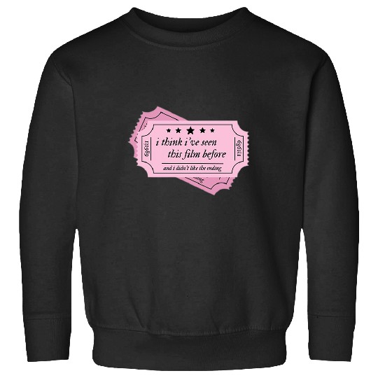 Discover Taylor Exile Lyric Sticker Pink Sweatshirts