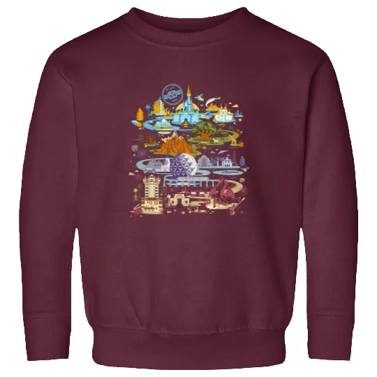 Vintage Disney Epcot Sweatshirts, Epcot 1982 Sweatshirts