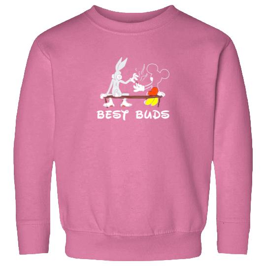 Best Buds Disney Sweatshirts - Bugs Bunny & Mickey Mouse cotton Sweatshirts, Graphic Sweatshirts for men, women, Unisex,  Gifts