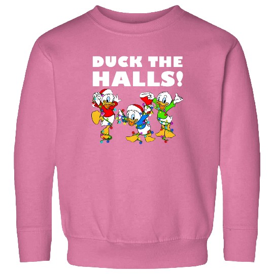 Disney Ducktales Christmas Lights Sweatshirts, Duck The Halls Sweatshirts