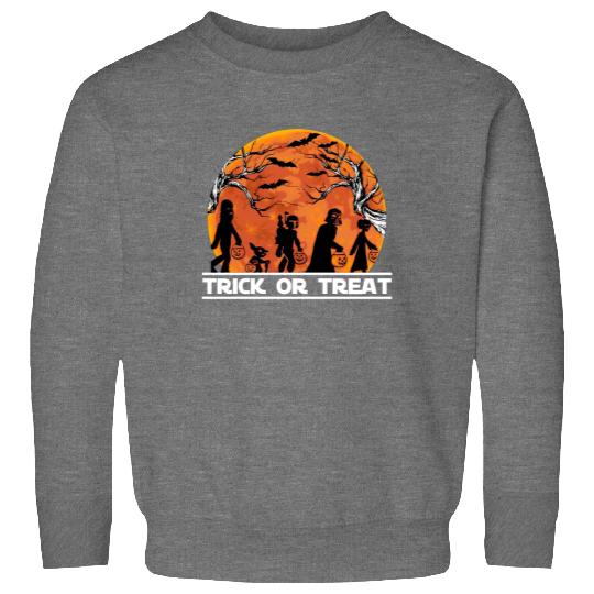Vintage Retro Star wars Trick or Treat Disney Halloween Sweatshirts, Disneyland Trip Sweatshirts