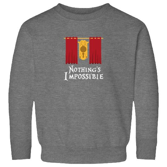 Alice in Wonderland Quote Sweatshirts, Nothing's Impossible, The Doorknob Disney Sweatshirts