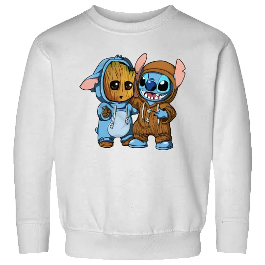 Disney Groot and Stitch Friends Funny Sweatshirts