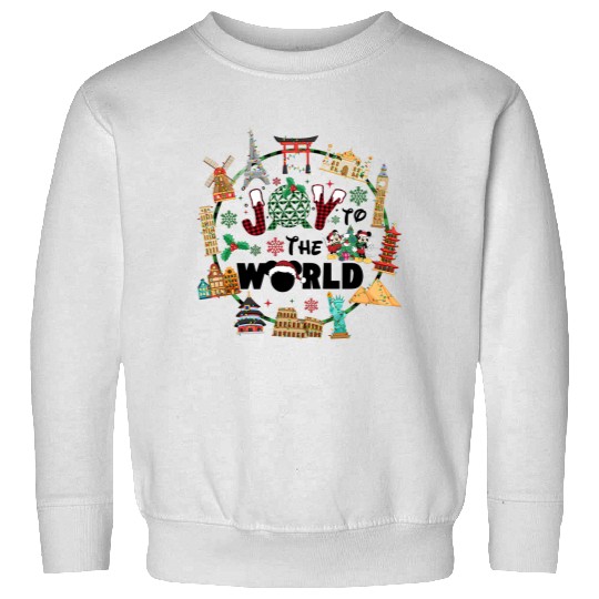 Joy To The World Sweatshirts, Disney Christmas Sweatshirts, Epcot Christmas Sweatshirts