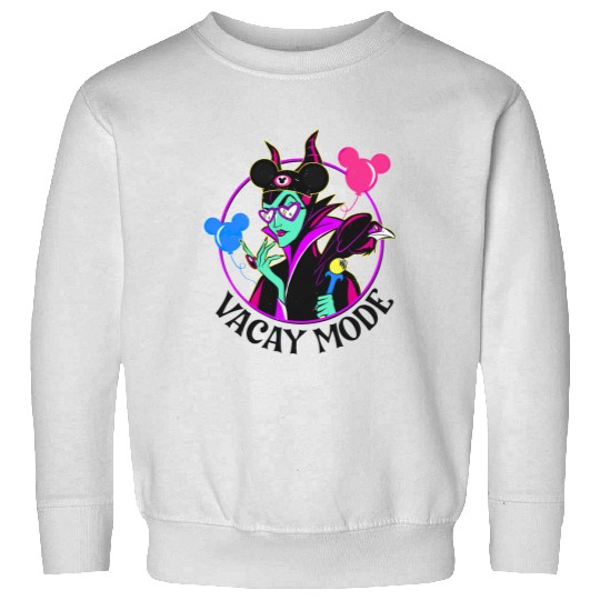 Maleficent with Mickey Balloon Vacay Mode Sweatshirts / Sleeping Beauty Disney Villain Sweatshirts