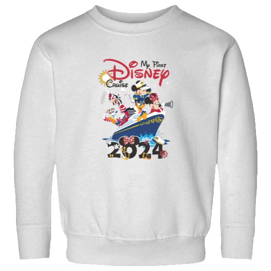My First Disney Cruise 2024 Sweatshirts, Captain Mickey Mouse And Friends Sweatshirts