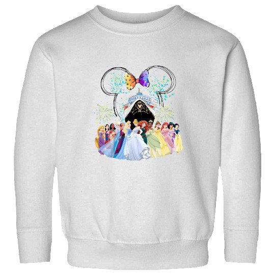 Disney Cruise Princess Sweatshirts, Disney Princess Sweatshirts, Disney Cruise Line 25th Anniversary Sweatshirts
