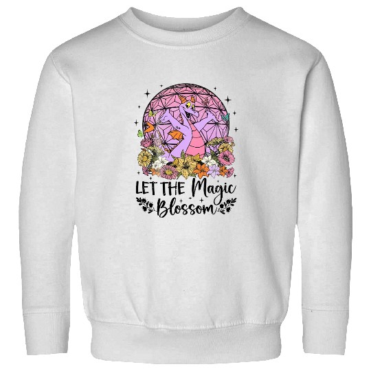 Disney Figment Dragon Sweatshirts, Magic Blossom Sweatshirts, Purple Dragon Sweatshirts
