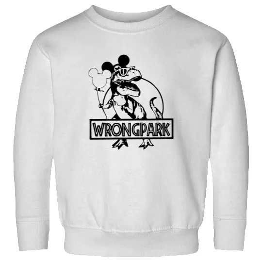 Jurassic Park Wrong Park Sweatshirts- Universal Studios Sweatshirts- Disney Sweatshirts- Custom Design Colors Available