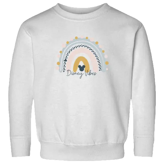 Disney Vibes Sweatshirts, Rainbow Disney Sweatshirts, Disney Rainbow Mickey Head Sweatshirts