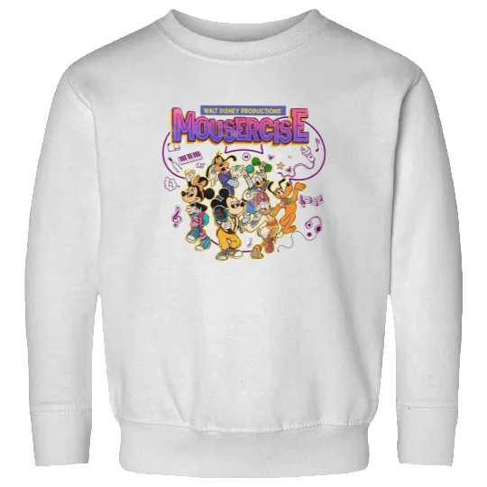 Mousercise Sweatshirts, Vintage Disney Sweatshirts