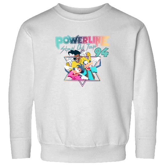 Disney A Goofy Movie Powerline World Tour 95 Retro 80s Sweatshirts