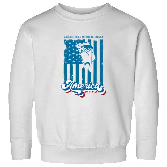 Disney Fourth of July Sam Eagle Muppets Salute to All Nations Sweatshirts