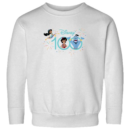 Disney 100 Anniversary Aladdin Jasmine Genie Sweatshirts
