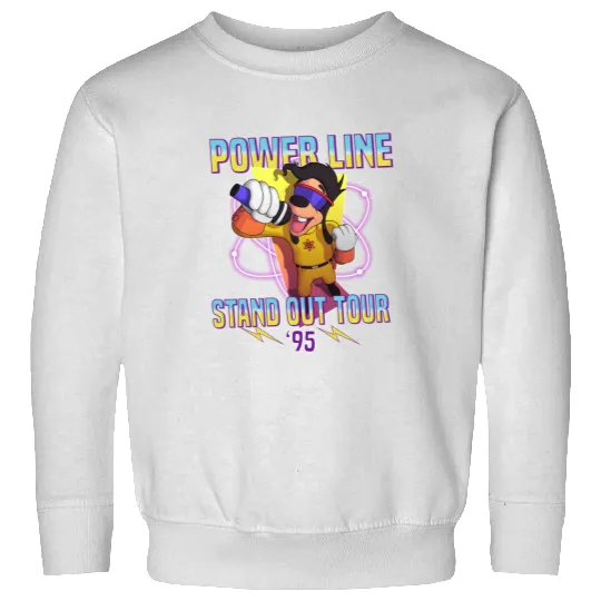 Powerline Stand Out World Tour 95 Sweatshirts, Disney Powerline Goofy Movie Sweatshirts