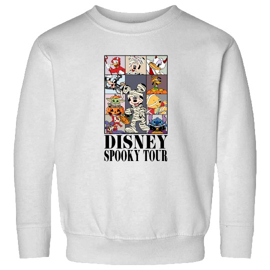 Vintage Disney Spooky Tour Sweatshirts, Disney Mickey Halloween Sweatshirts