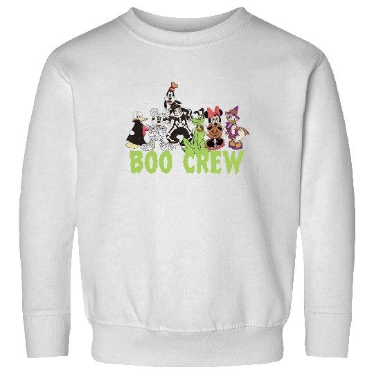 Discover Mickey and Friends Boo Crew Halloween Sweatshirts, Disney Skeleton Mummy Sweatshirts