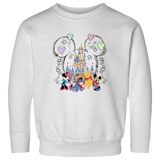 Retro Disney Magic Kingdom Sweatshirts, Disney Friends Sweatshirts