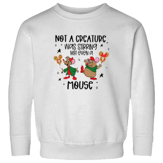 Discover Not a creature was stirring not even a mouse Sweatshirts, Disney Christmas Sweatshirts, Disney Family matching Christmas Sweatshirts