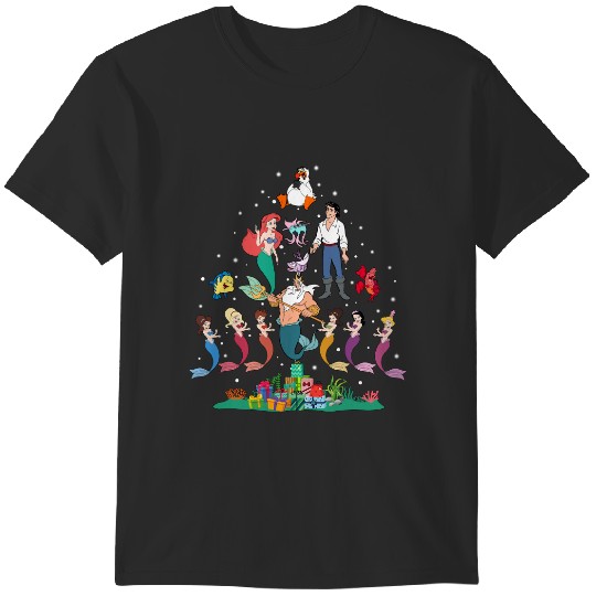 Disney The Little Mermaid Christmas Tree and Lights Baby T Shirts