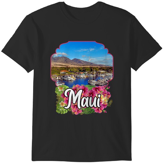 Maui Hawaii Hi Hawaiian Isle Design Collectible Apparel T-Shirts