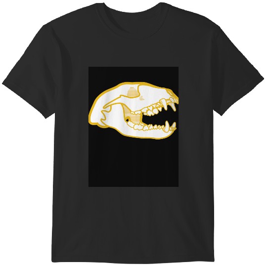 Discover Raccoon Animal Skull Yellow Baseball ¾ Sleeve T-Shirts