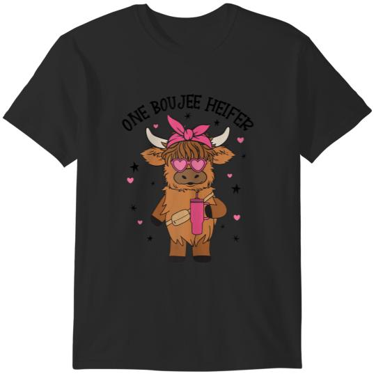 One Boojee Heifer Highland Cow Tumbler Farm Animal Valentine T-Shirts