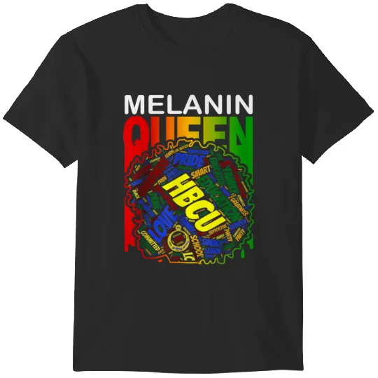 Discover Strong Melanin Hbcu Queen Black History Month Women Girls T-Shirts