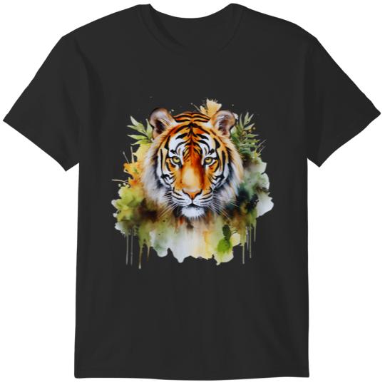 Womens Tiger Savanna Rain Forest Grassland Jungle Animal T-Shirts