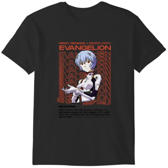 Rei Ayanami Evangelion Aesthetic Darker (1) T-Shirts