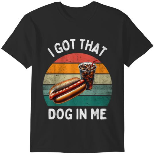 I Got That Dog In Me Funny Vintage Hot Dogs Combo Women Men T-Shirts
