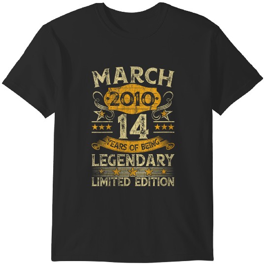 Discover Womens 14 Years Old Awesome Since May 2010 14th Birthday Gifts Boys T-Shirts