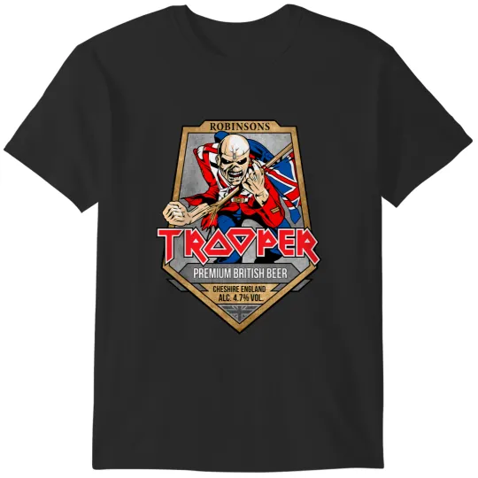 I R O N M A I D E N Trooper Beer Triblend T-Shirts