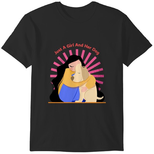 Discover Just A Cute Girl And Her Cute Dog T-Shirts