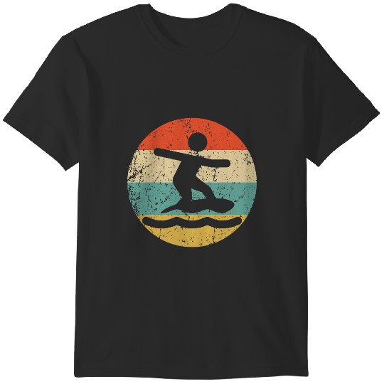 Discover Skimboarding Retro Skimboarder Icon T-Shirts