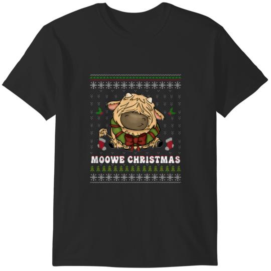 Discover Highland Cow Mooey Christmas Cow T-Shirts