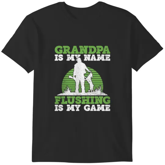 Quail Hunter Grandpa And Upland Game Hunting Granddad T-Shirts