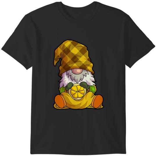 Gnome Women Girls Gnome with Lemon T-Shirts