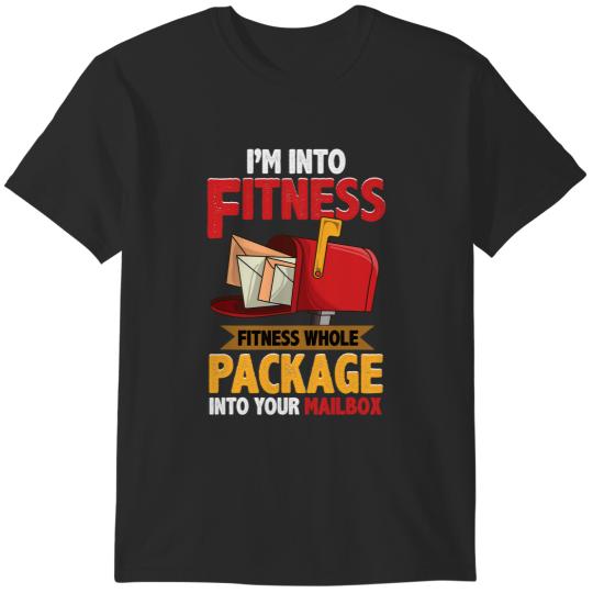 Postal Worker Funny Mailman Postman Im Into Fitness 2 T-Shirts